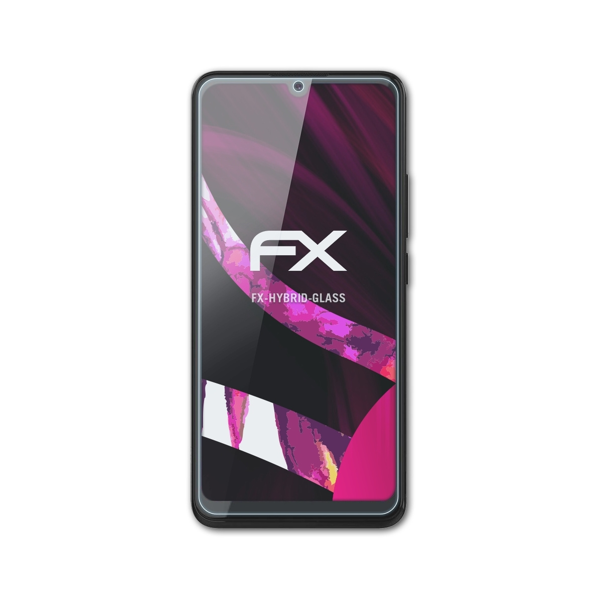 ATFOLIX FX-Hybrid-Glass Schutzglas(für Plus) X6 Nuu Mobile