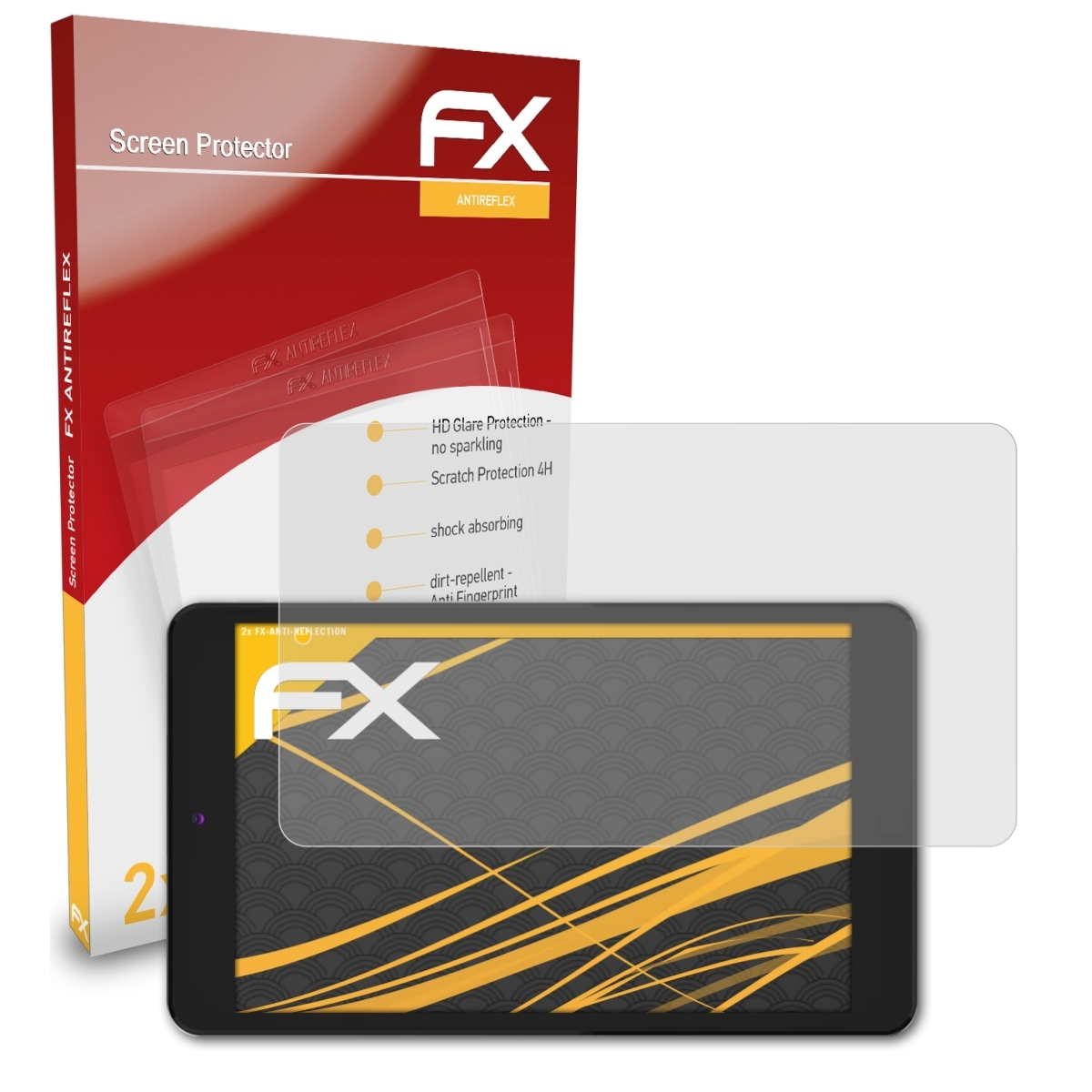 ATFOLIX 2x FX-Antireflex Displayschutz(für Jumper 8) EZpad Mini
