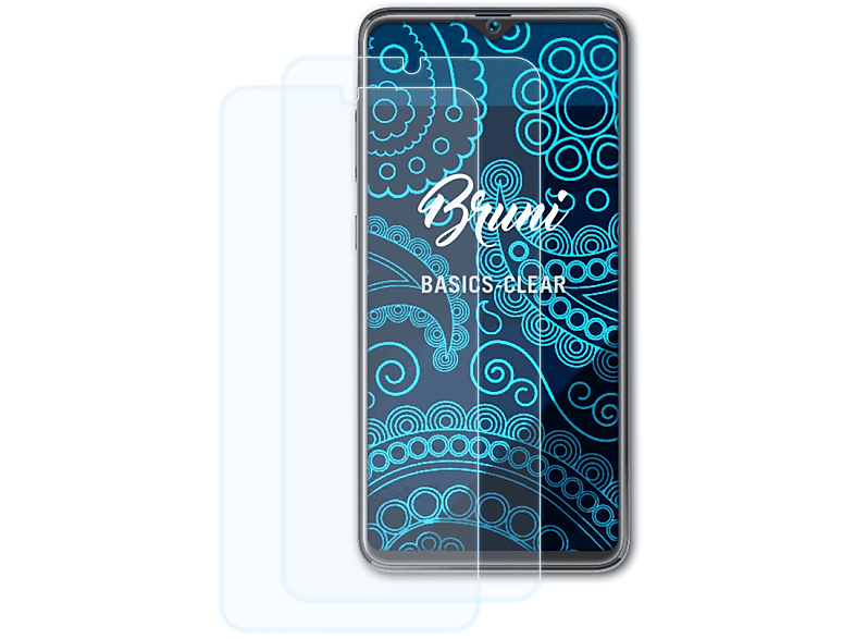 BRUNI 2x Basics-Clear Schutzfolie(für Hotwav Pearl K2 (2020))