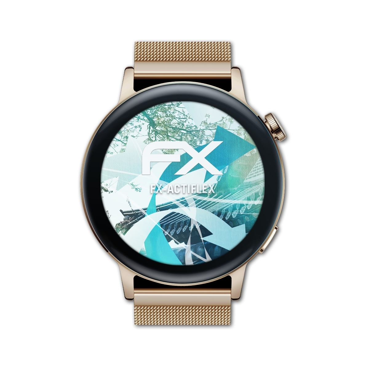 GT (42mm)) Displayschutz(für Huawei FX-ActiFleX 3x Watch ATFOLIX 3