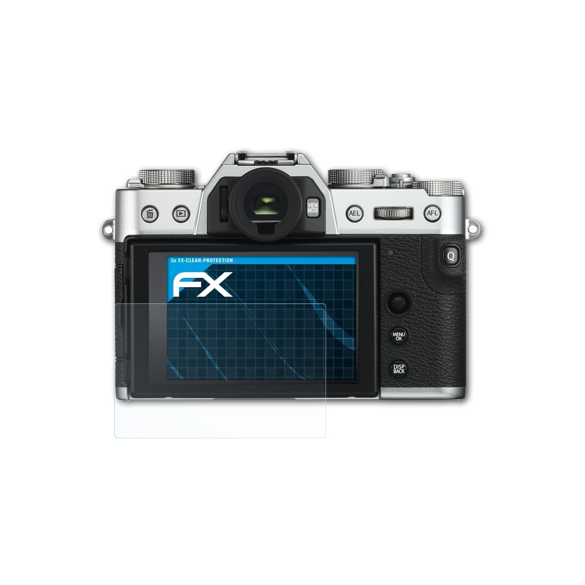 Displayschutz(für ATFOLIX X-T30 Fujifilm FX-Clear II) 3x