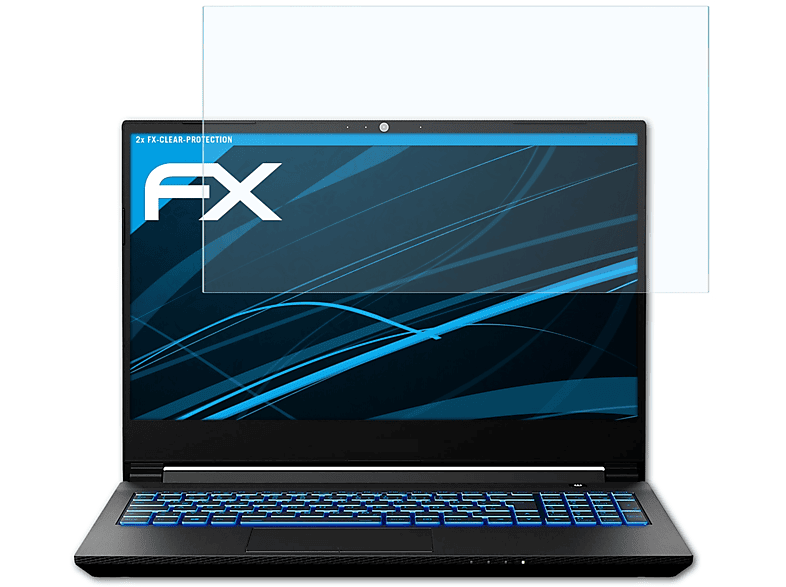 ATFOLIX 2x FX-Clear Displayschutz(für Medion Erazer Crawler E25 (MD 63935))