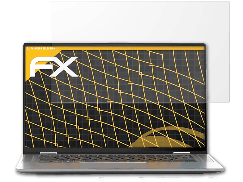 ATFOLIX 2x 9520) Latitude FX-Antireflex Dell Displayschutz(für