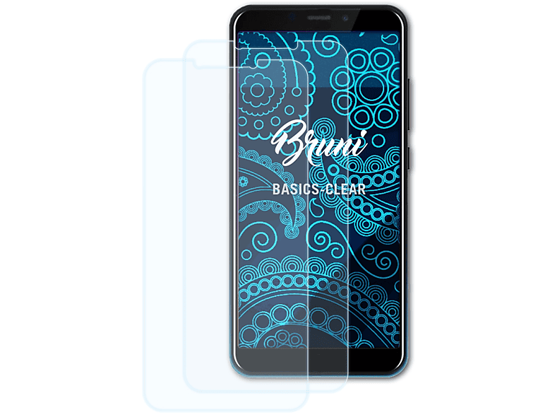 BRUNI 2x Basics-Clear Schutzfolie(für Hotwav M6)
