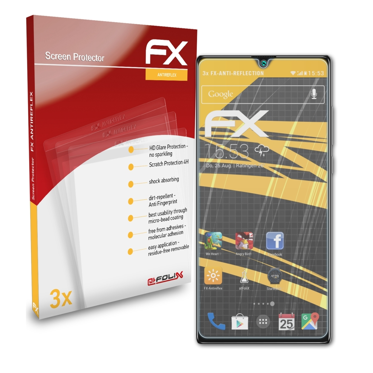 G20) FX-Antireflex Displayschutz(für Hafury ATFOLIX 3x