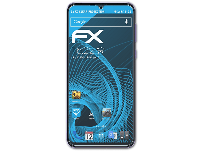 Note FX-Clear 6P) Displayschutz(für ATFOLIX 3x Ulefone