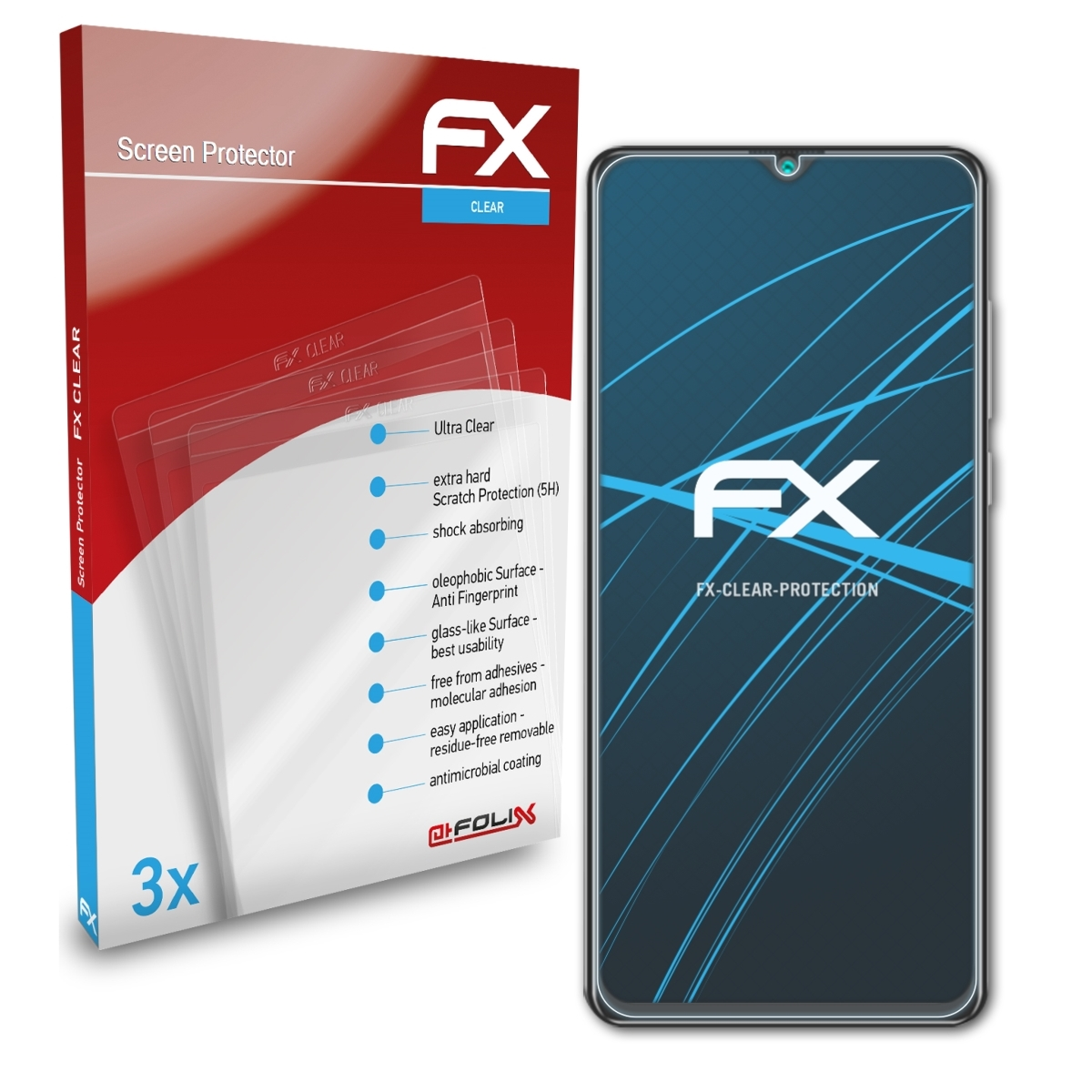 Displayschutz(für 3x FX-Clear Pro) K30 Hafury ATFOLIX