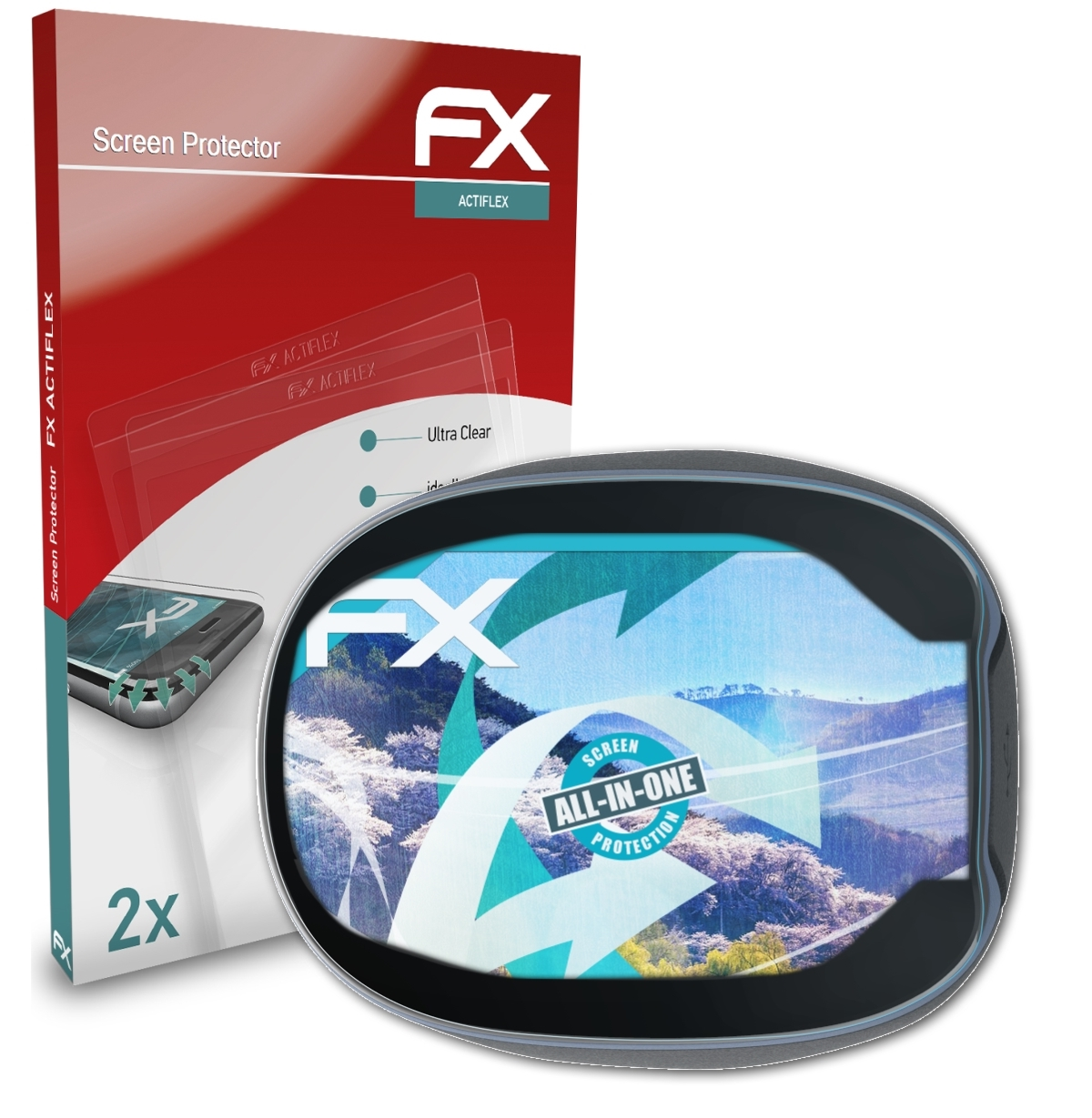 Wellue O2 Displayschutz(für ATFOLIX Ring) 2x FX-ActiFleX