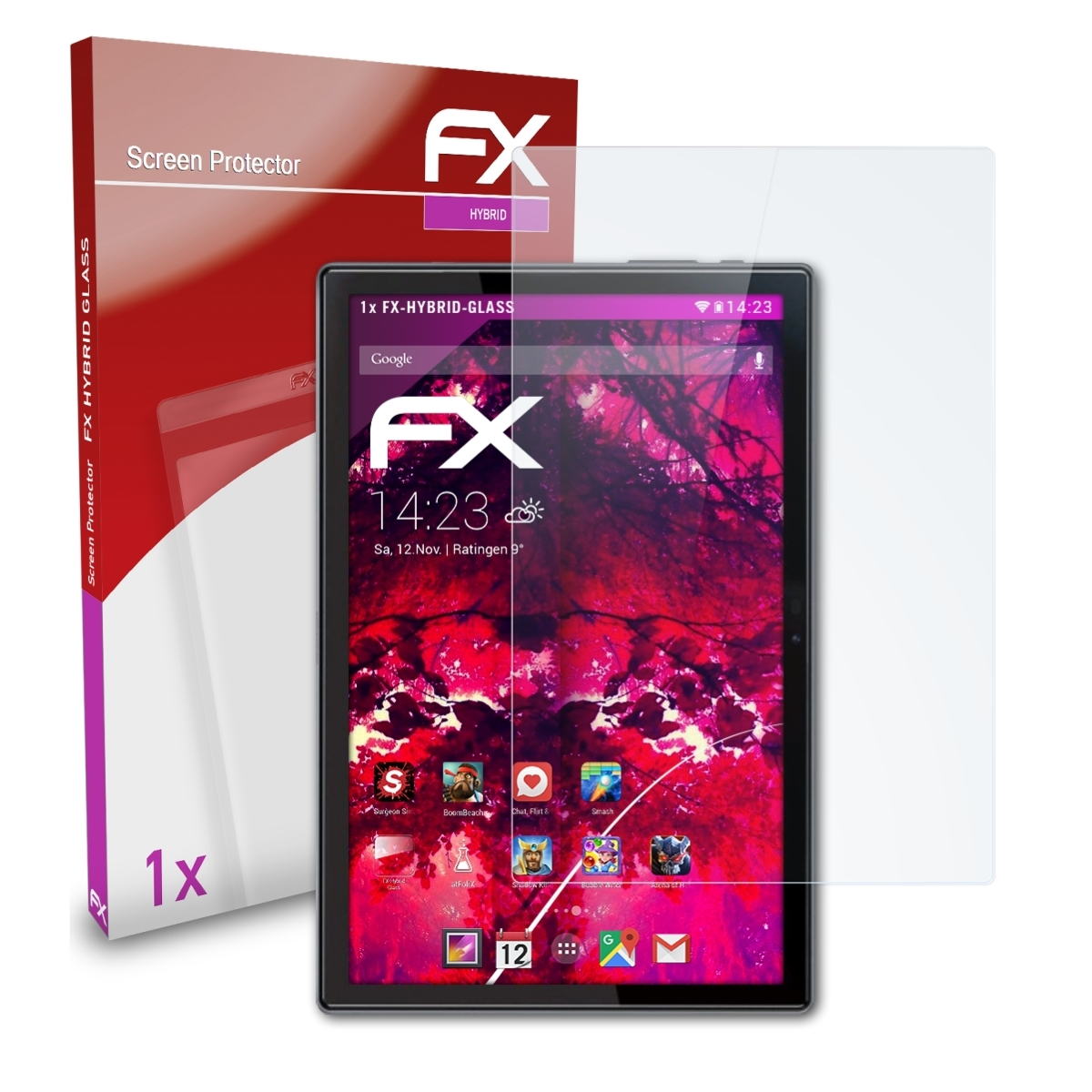 Tablet) Notepad 102 Touch ATFOLIX Schutzglas(für FX-Hybrid-Glass Dragon