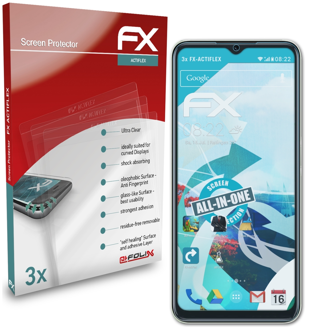 Displayschutz(für C35) ATFOLIX FX-ActiFleX 3x Realme