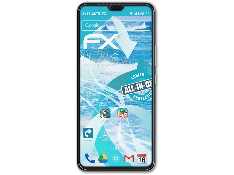 3x FX-ActiFleX ATFOLIX Vivo Displayschutz(für V20 Pro)