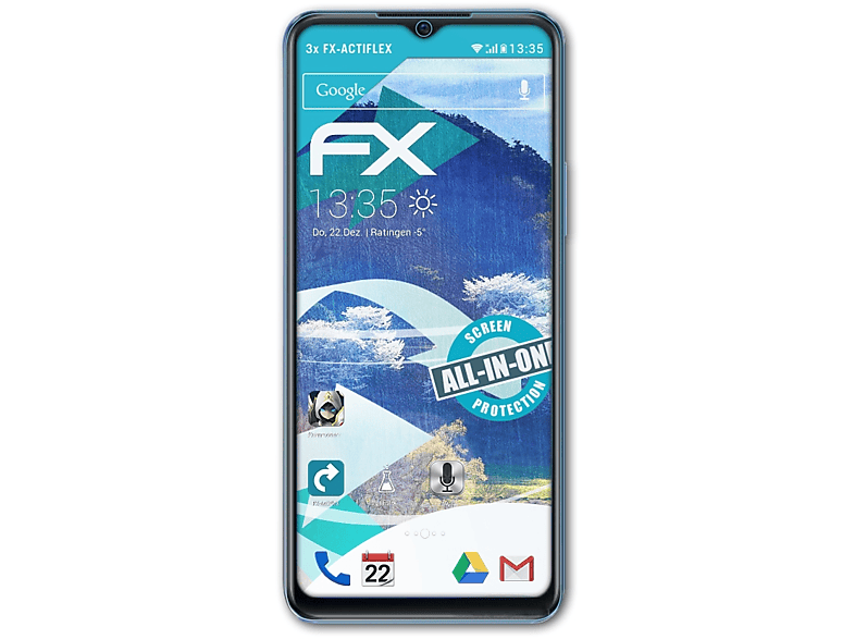 5G) 3x Vivo ATFOLIX Y75 Displayschutz(für FX-ActiFleX