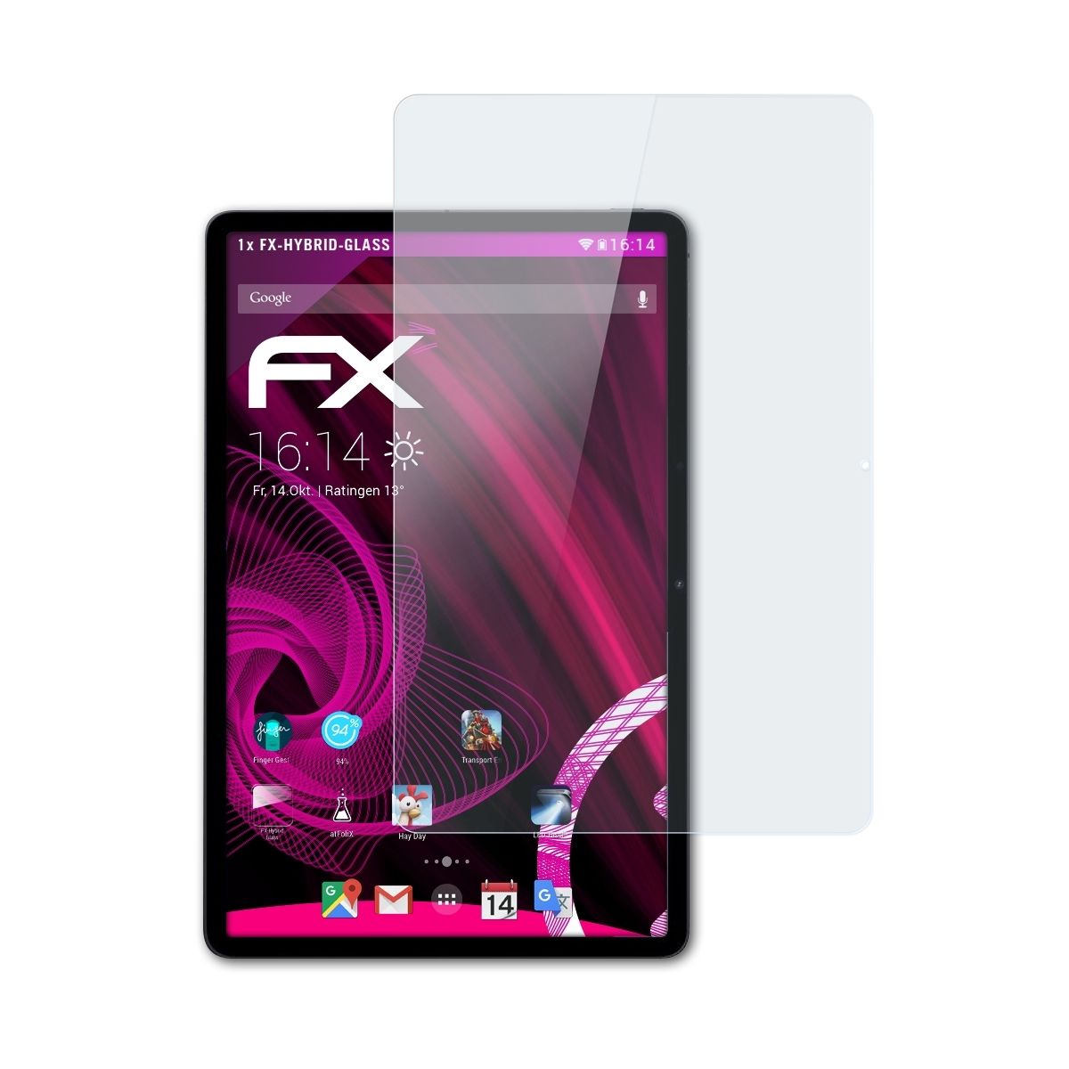 Schutzglas(für Pad) ATFOLIX Oppo FX-Hybrid-Glass