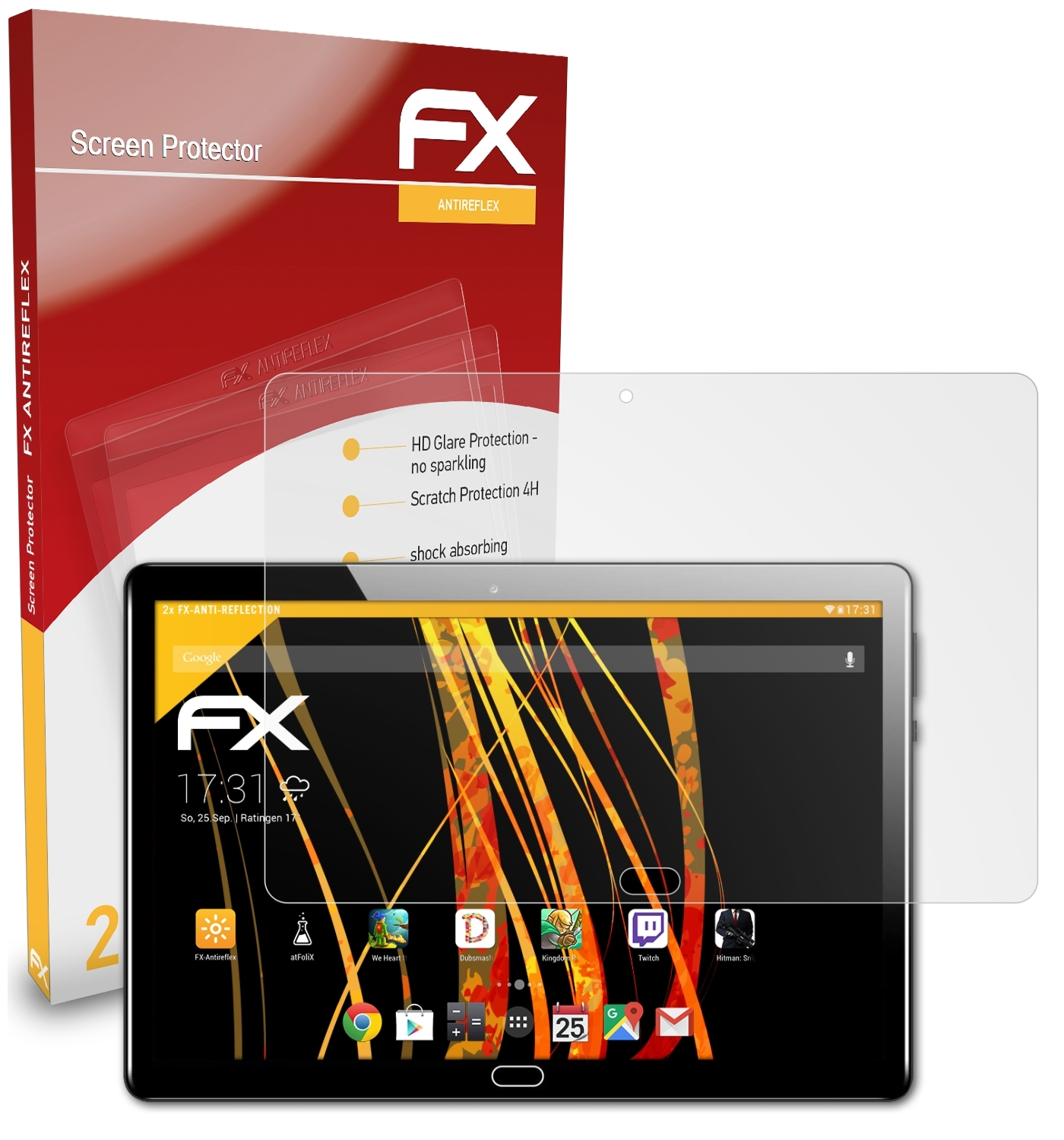 Displayschutz(für 2x Padgene ATFOLIX FX-Antireflex N10)