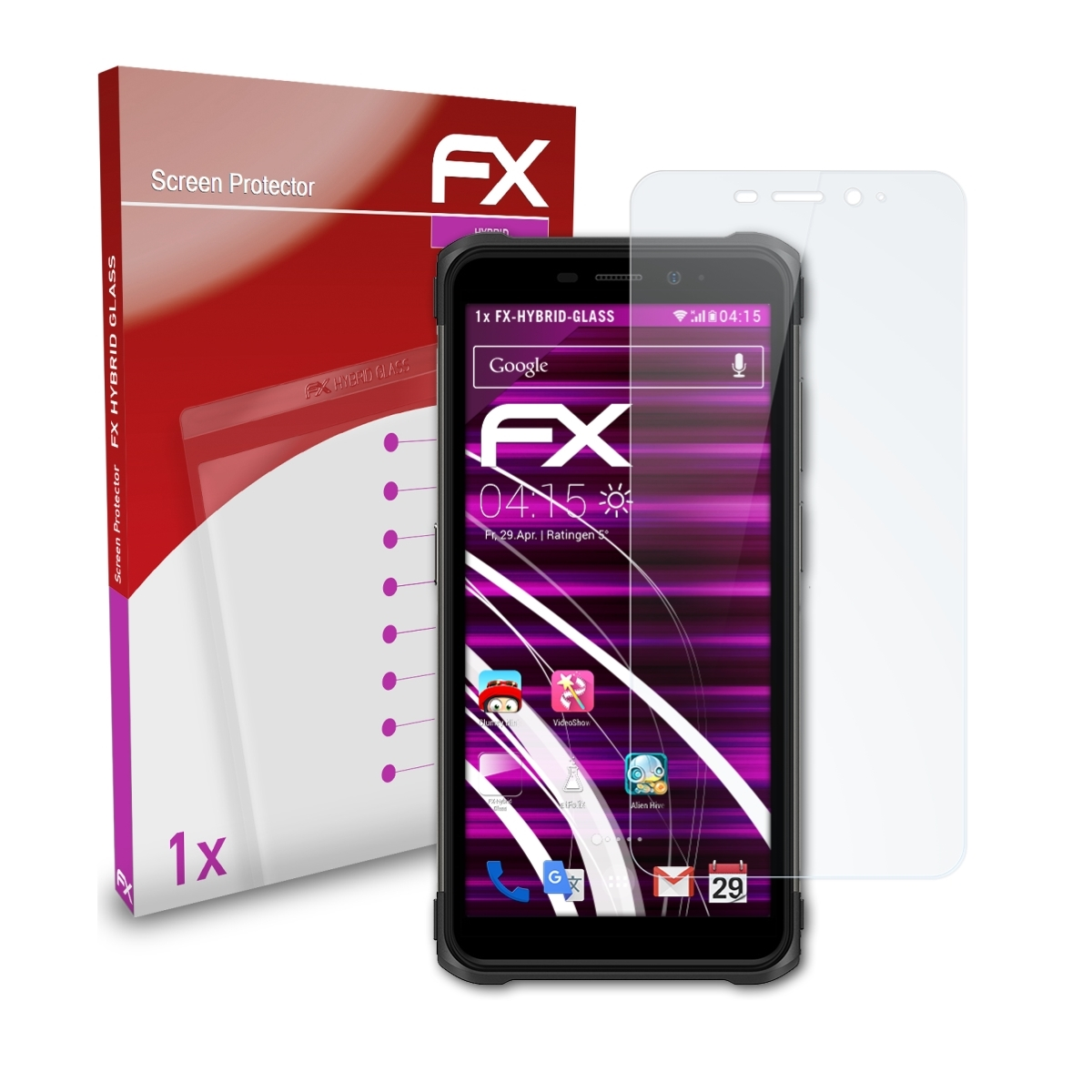 ATFOLIX FX-Hybrid-Glass Schutzglas(für Armor X10) Ulefone