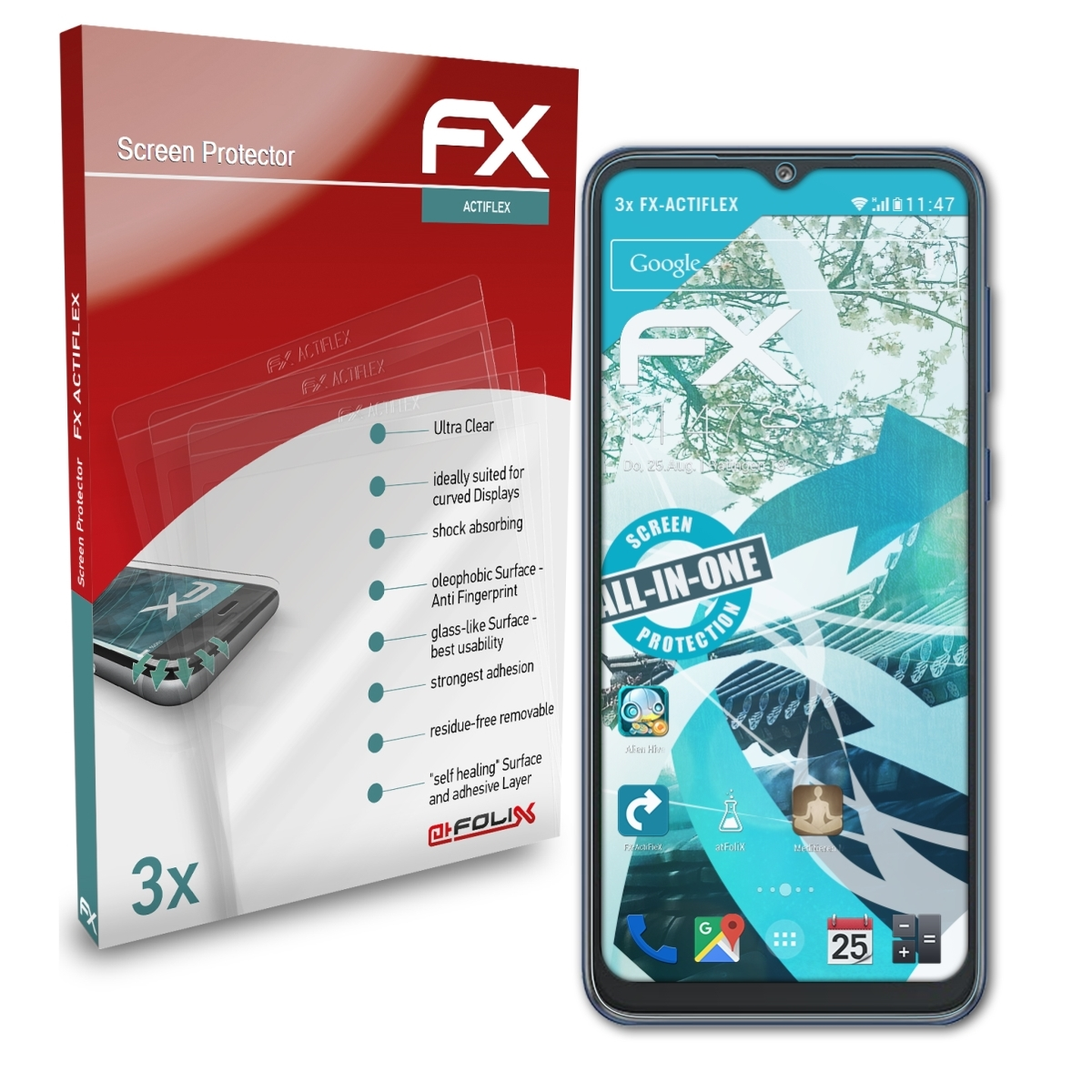 Samsung ATFOLIX Galaxy FX-ActiFleX Core) Displayschutz(für 3x A03