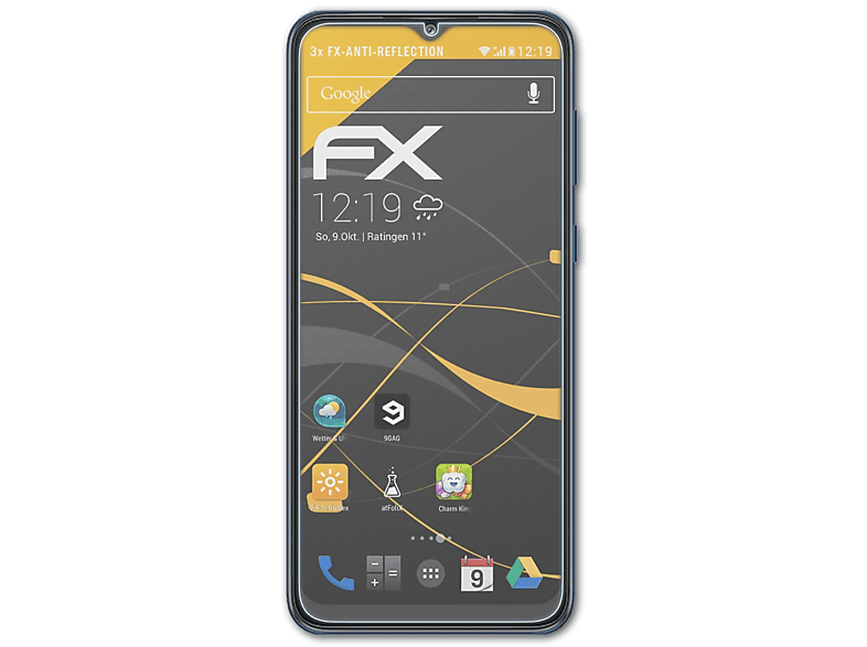 ATFOLIX 3x FX-Antireflex Displayschutz(für Samsung A03 Core) Galaxy
