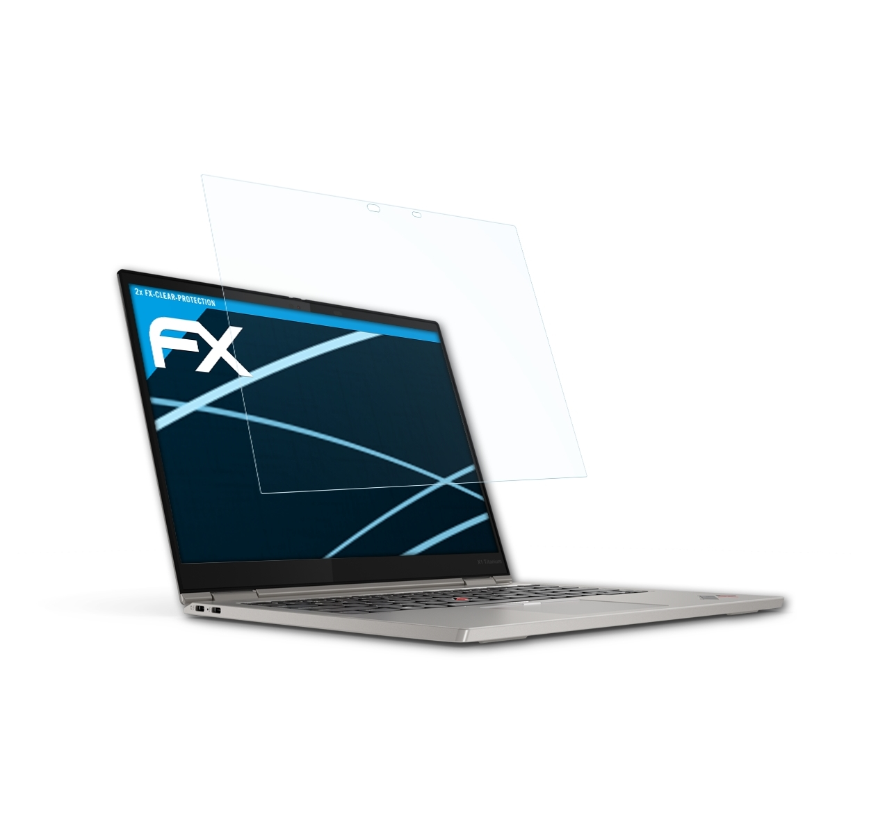 ATFOLIX 2x ThinkPad Titanium X1 Lenovo Yoga) FX-Clear Displayschutz(für