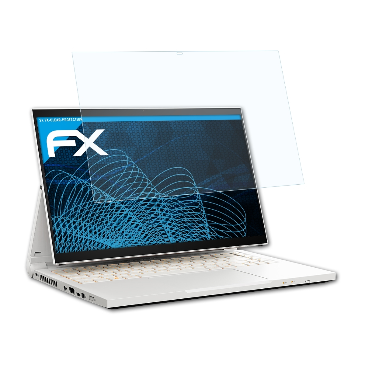 ATFOLIX FX-Clear 2x Ezel Displayschutz(für (CC315-72P)) Pro 3 ConceptD Acer