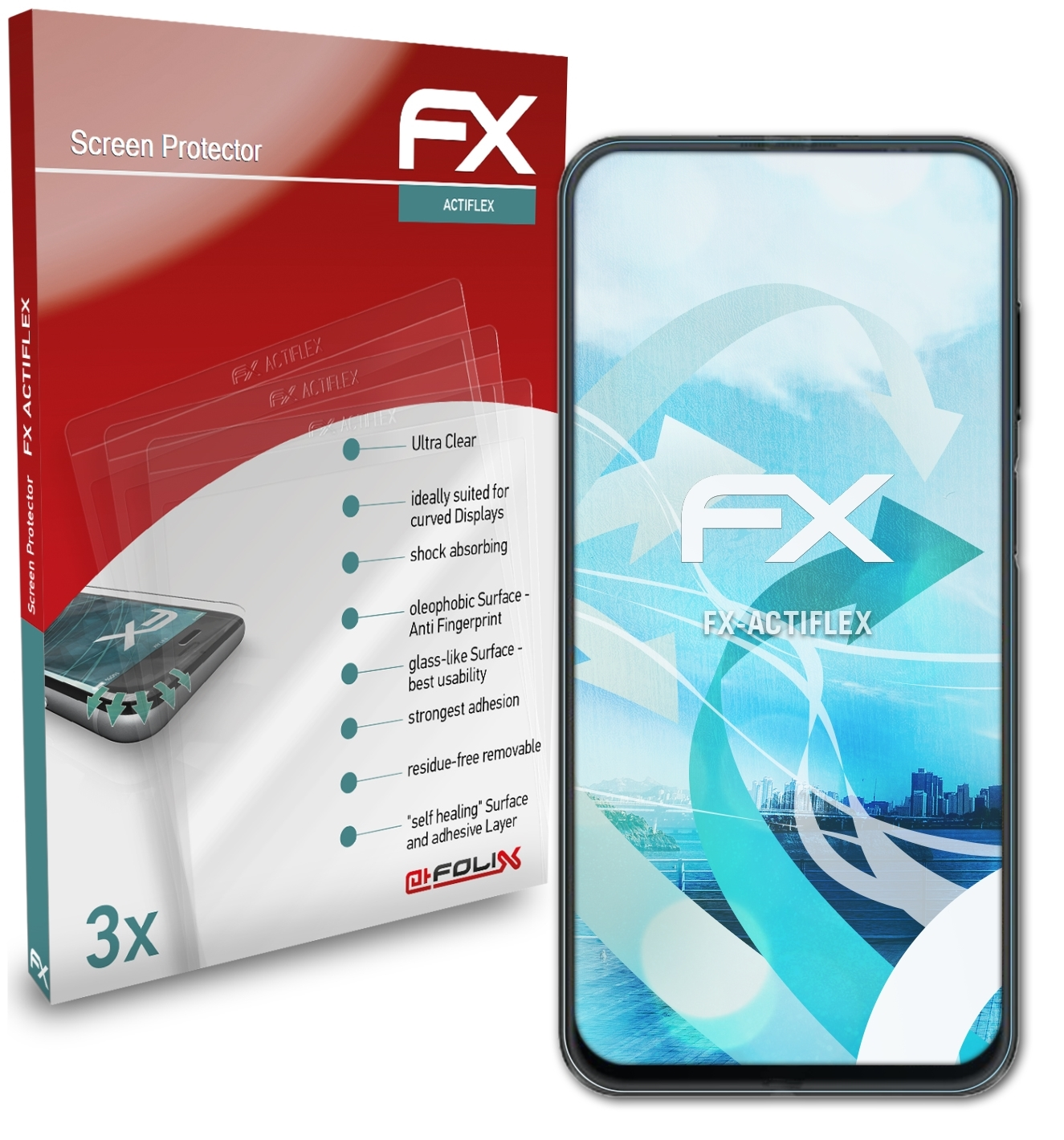 Infinity ATFOLIX 3x Hisense FX-ActiFleX H50 Displayschutz(für Zoom)