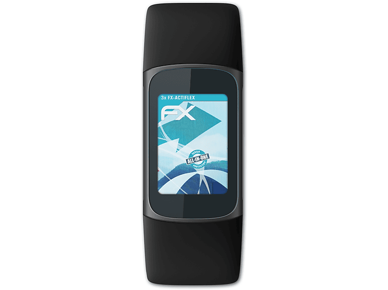 ATFOLIX 3x FX-ActiFleX Displayschutz(für Fitbit Charge 5)