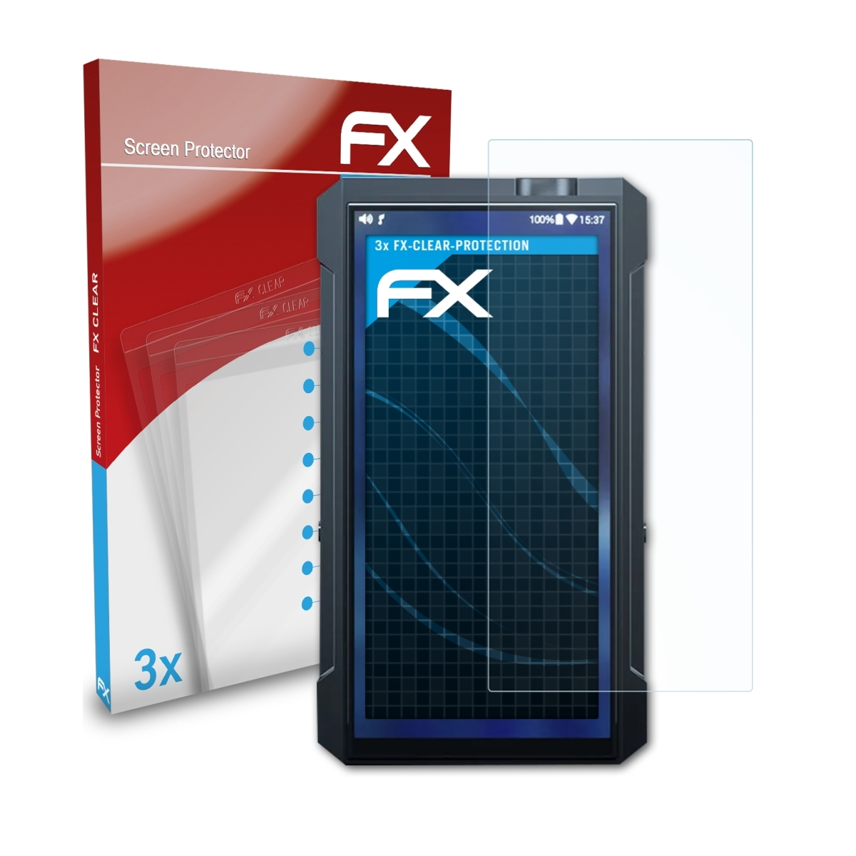 ATFOLIX 3x FX-Clear FiiO Displayschutz(für M17)