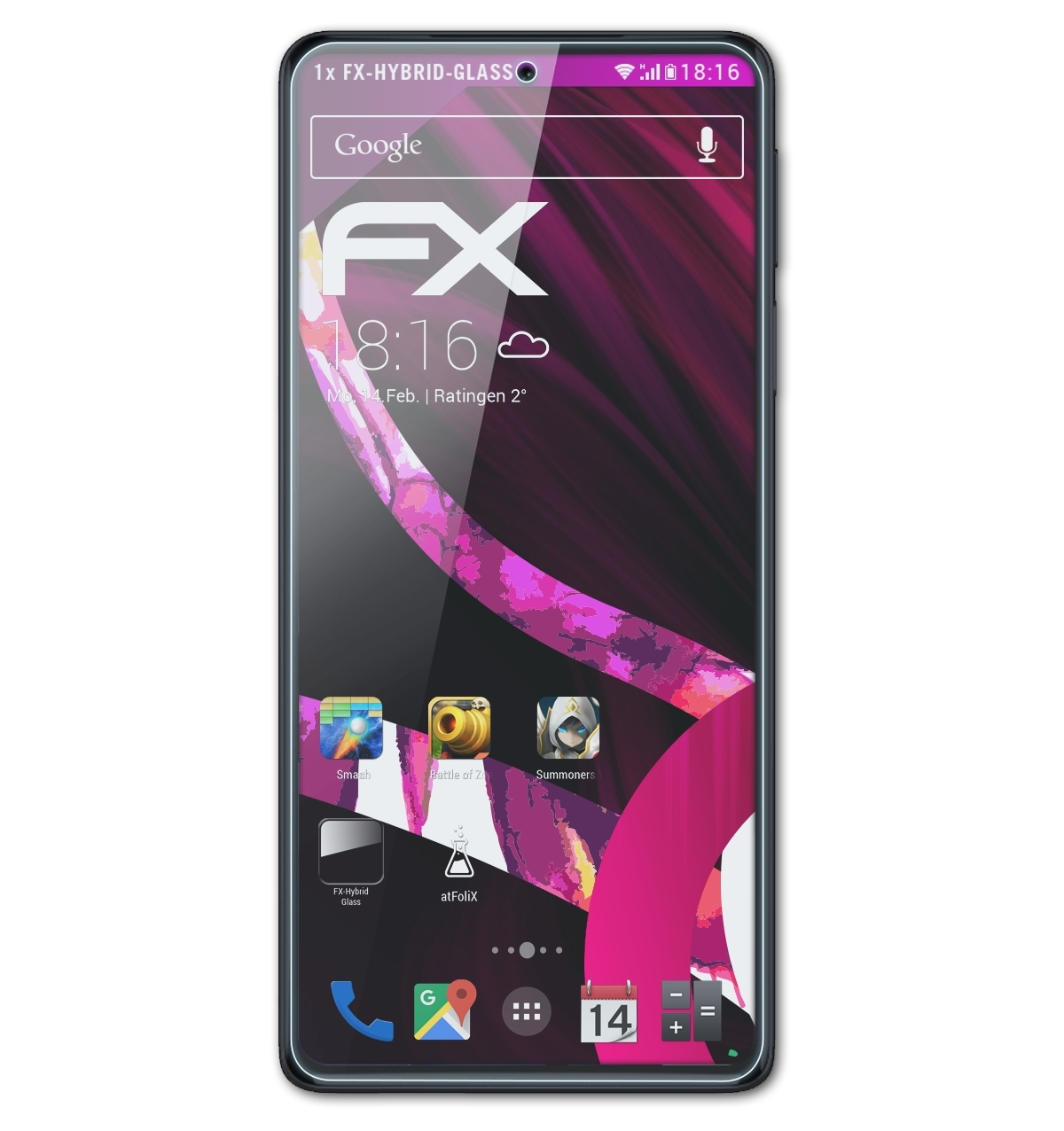30 Motorola Pro) Edge FX-Hybrid-Glass Schutzglas(für ATFOLIX