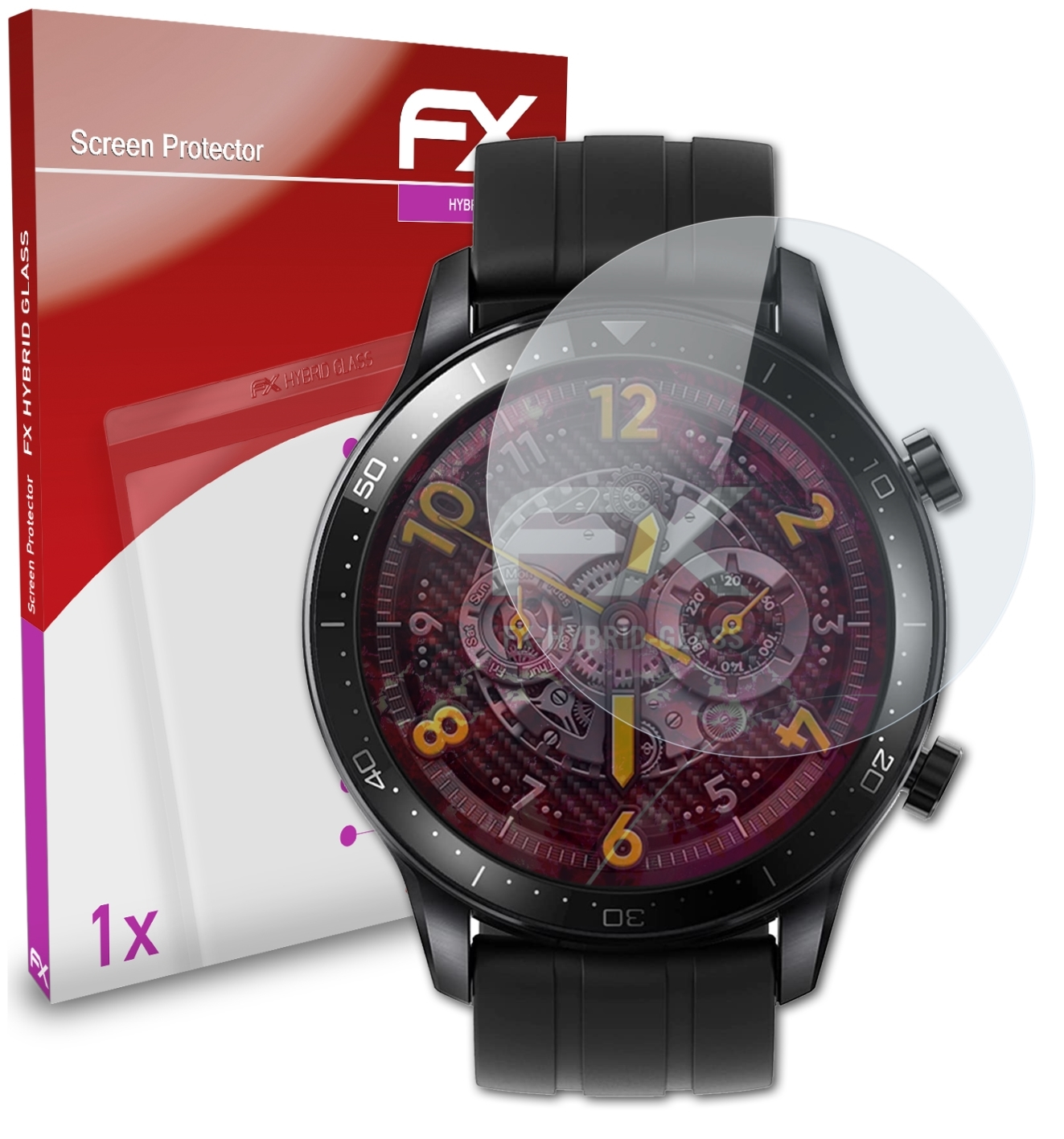 S Pro) Schutzglas(für FX-Hybrid-Glass ATFOLIX Realme Watch
