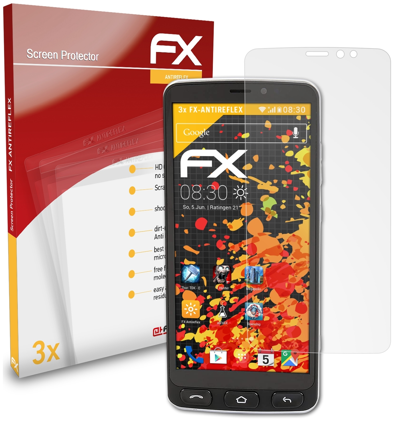 3x ATFOLIX Displayschutz(für Olympia FX-Antireflex NEO)