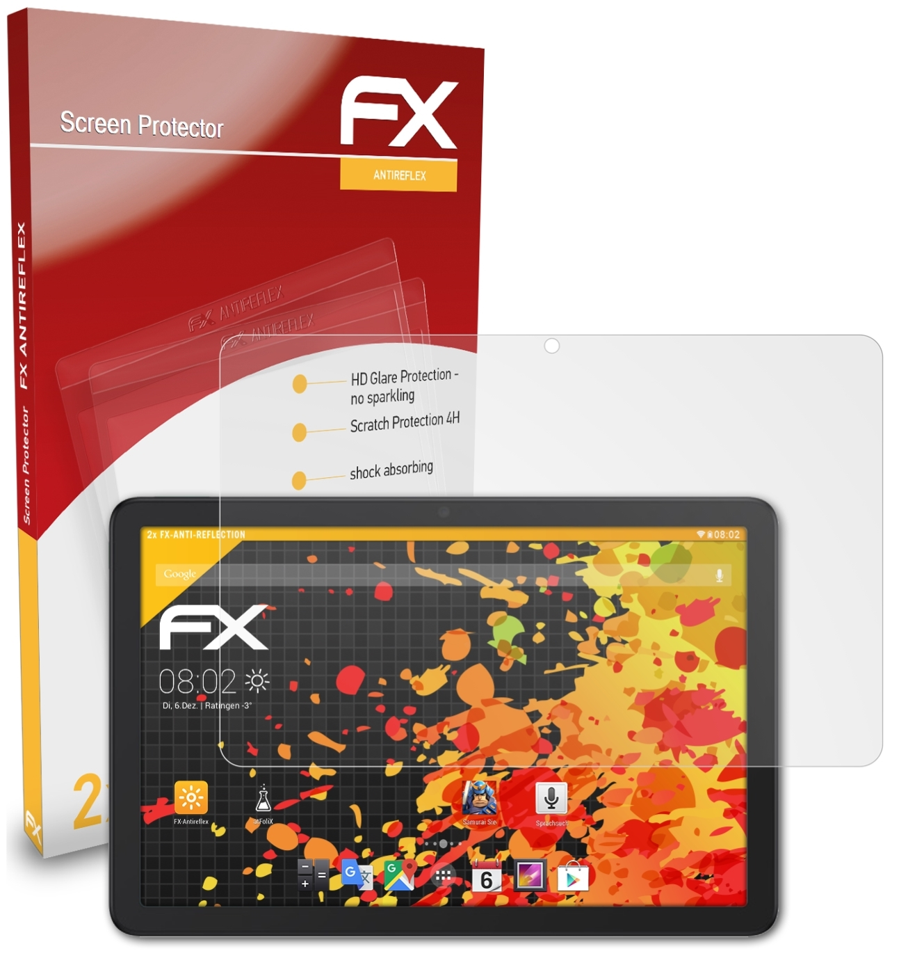 ATFOLIX 2x FX-Antireflex 10s) Displayschutz(für NxtPaper TCL