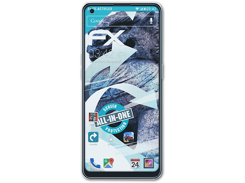 ATFOLIX Oppo 3x Reno7 Z Displayschutz(für FX-ActiFleX 5G)