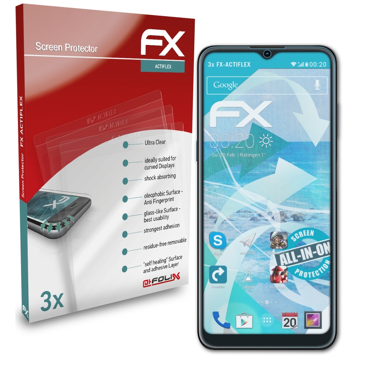 ATFOLIX 3x FX-ActiFleX Displayschutz(für Nokia G21)