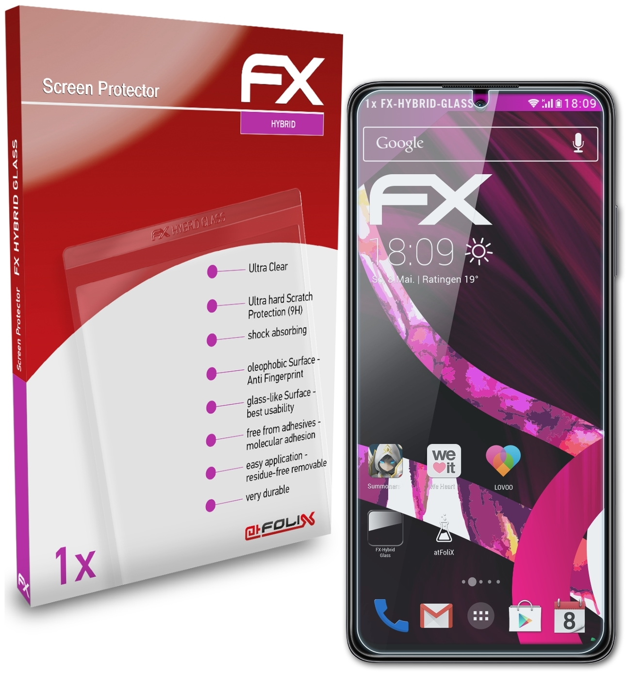 ATFOLIX FX-Hybrid-Glass Schutzglas(für Xiaomi Poco Pro X4 5G)