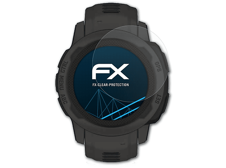 ATFOLIX 3x FX-Clear 2S Garmin Displayschutz(für (40mm)) Instinct