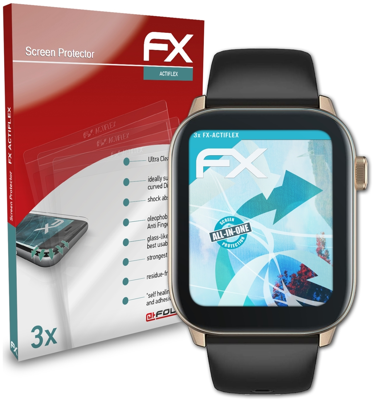 ATFOLIX 3x Pro) GSW5 Gionee FX-ActiFleX Displayschutz(für