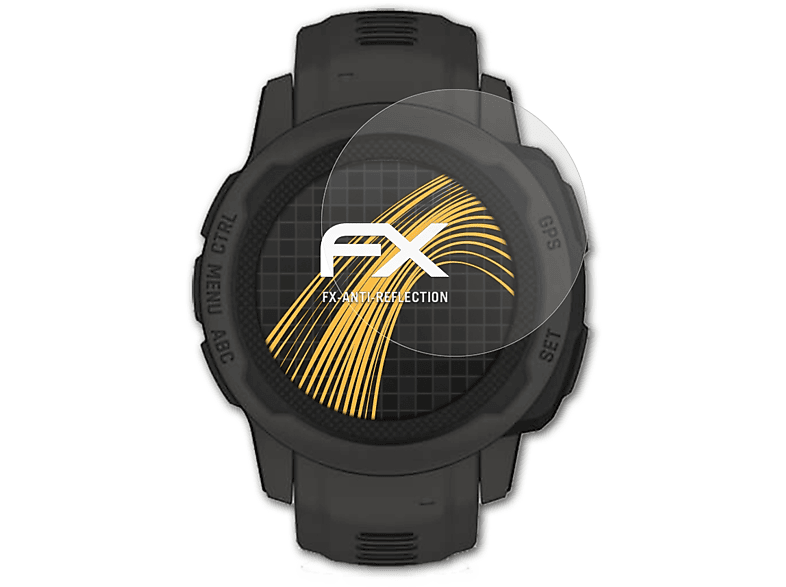 ATFOLIX 3x FX-Antireflex Displayschutz(für 2S Instinct (40mm)) Garmin