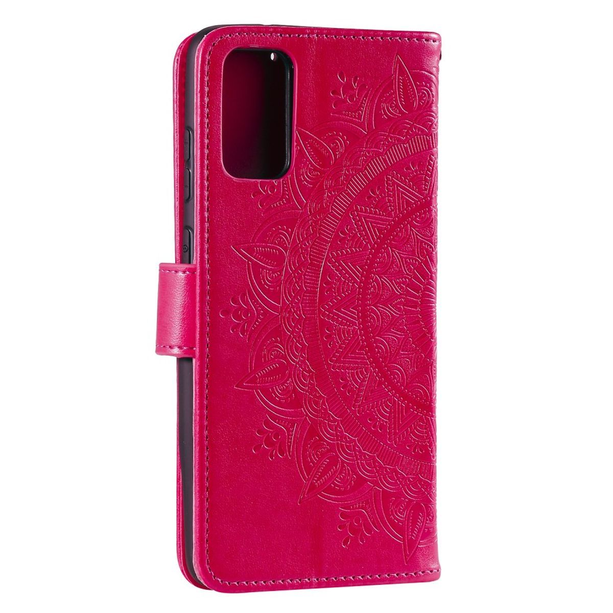 Muster, Bookcover, Klapphülle mit COVERKINGZ M23 Pink Galaxy Mandala 5G, Samsung,