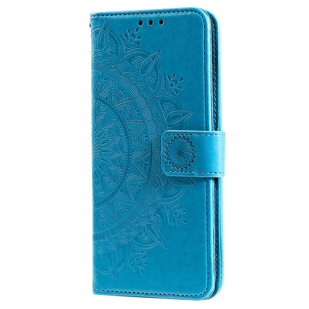 COVERKINGZ Klapphülle Blau A23, Galaxy Mandala Samsung, Muster, mit Bookcover