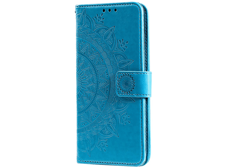 COVERKINGZ Klapphülle Blau A23, Galaxy Mandala Samsung, Muster, mit Bookcover