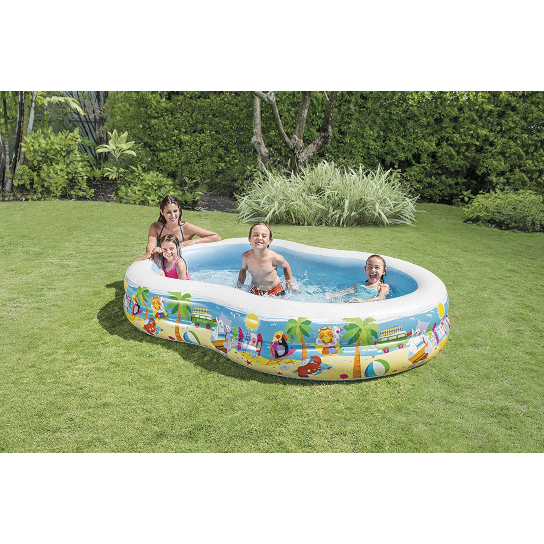 INTEX Paradise 262x160x46cm Planschbecken, mehrfarbig