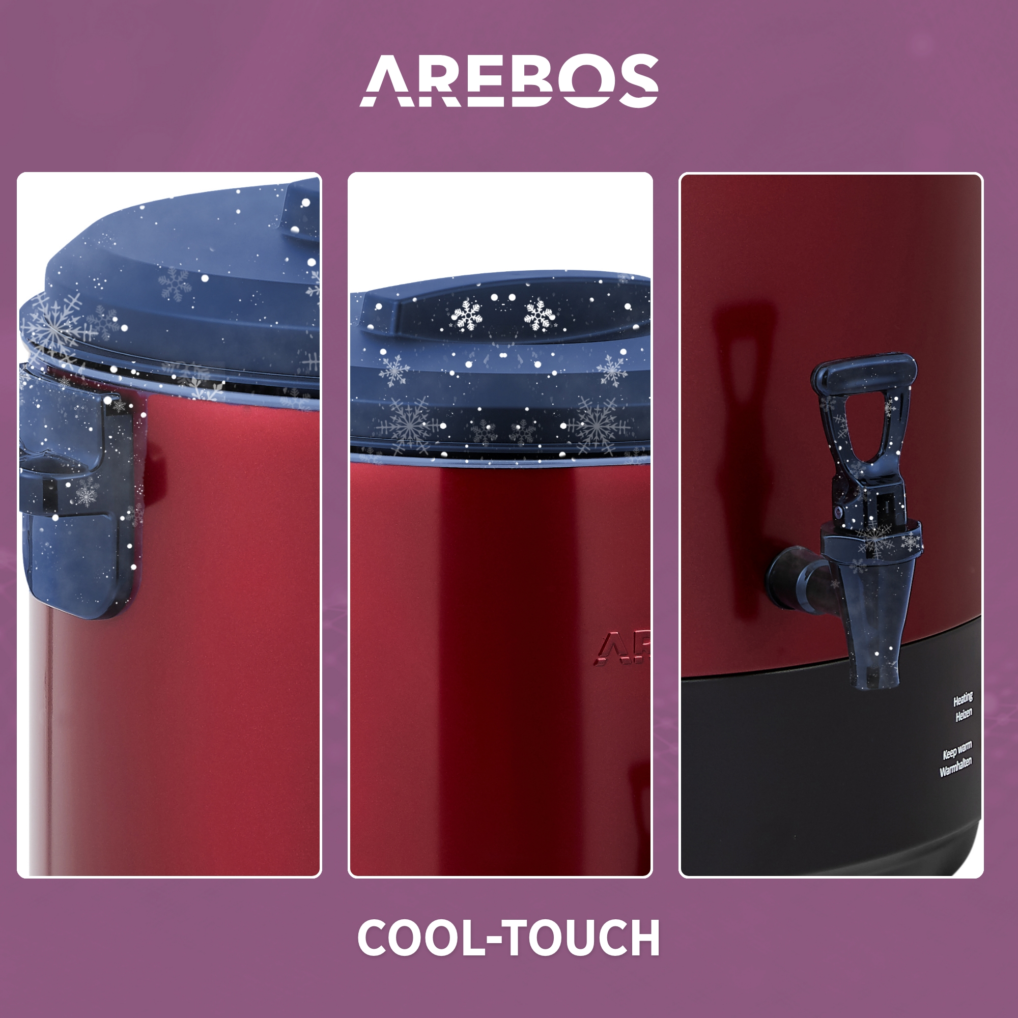 AREBOS Heißgetränke Spender Einkochautomat (2500 Watt)