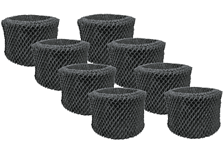 COMEDES 8 Stück Befeuchtungsfilter einsetzbar statt Philips Filter FY2401/30 Ersatzfilter für Luftbefeuchter Schwarz