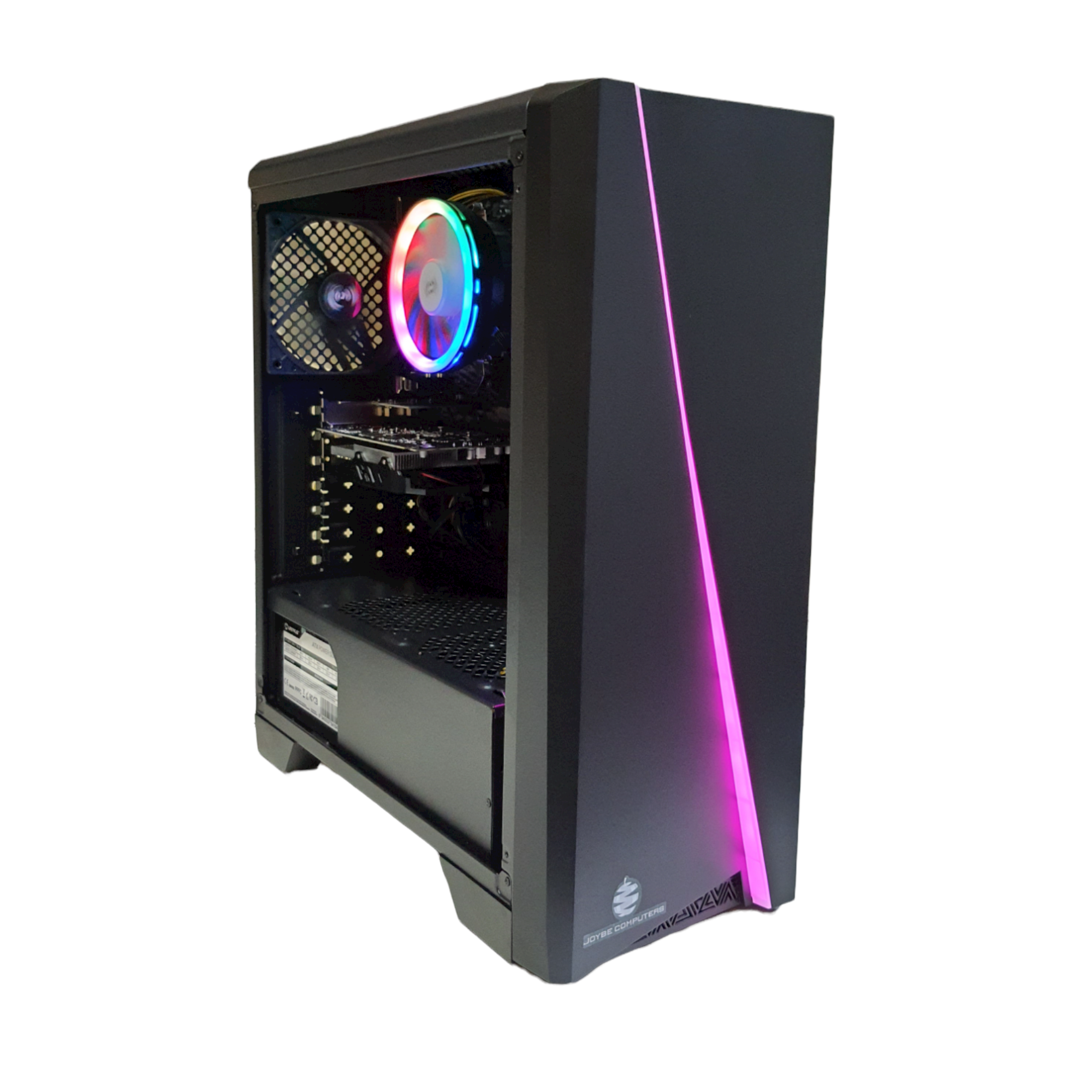 PC Gaming JOYBE HERCULES - JOYBE COMPUTERS, AMD Ryzen 5 1600 6x 3.60 GHz, 8 GB, 480 GB, Nvida Geforce GT 1030 2 GB, Windows 10, Negro