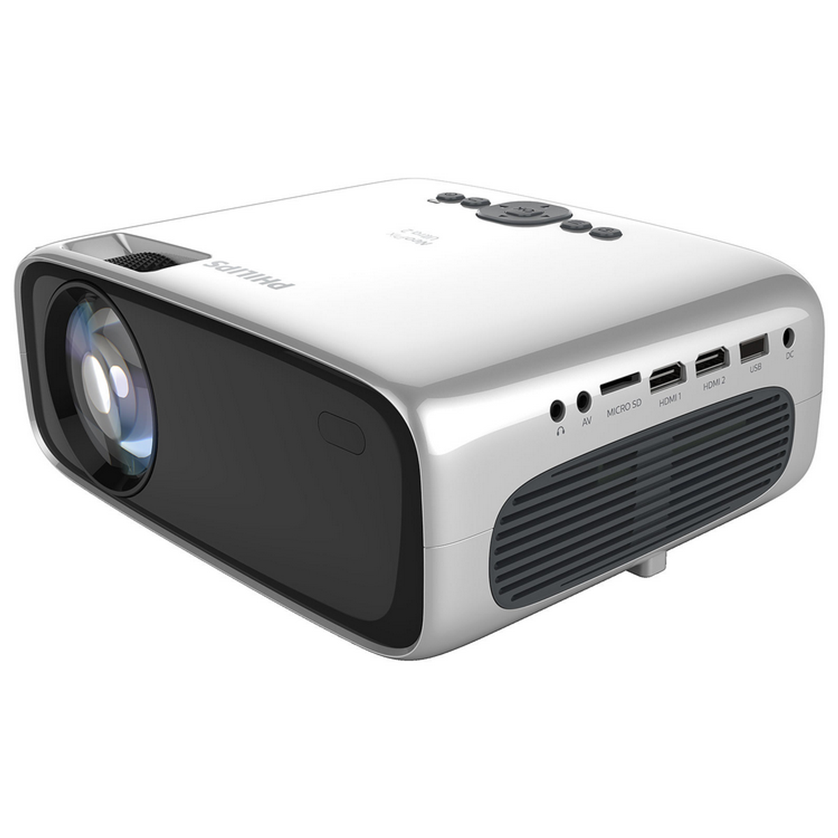 Proyector LED - NPX642 PHILIPS, 1920 x 1080 píxeles, Full-HD, Gris