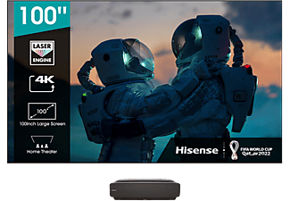 Pantalla de proyector  - 100L5F HISENSE, 3840 x 2160, UHD 4K, Negro