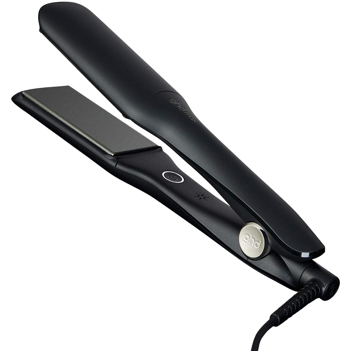 Plancha de pelo - MAX STYLER GHD, 240 V, 185 °C, Negro