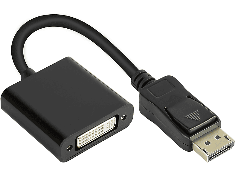 GOOD CONNECTIONS Adapterkabel  Stecker an DVI-I 24+5 Buchse, 1080P @60Hz, vergoldete Kontakte, ca. 20cm, Displayport, 0,2 m