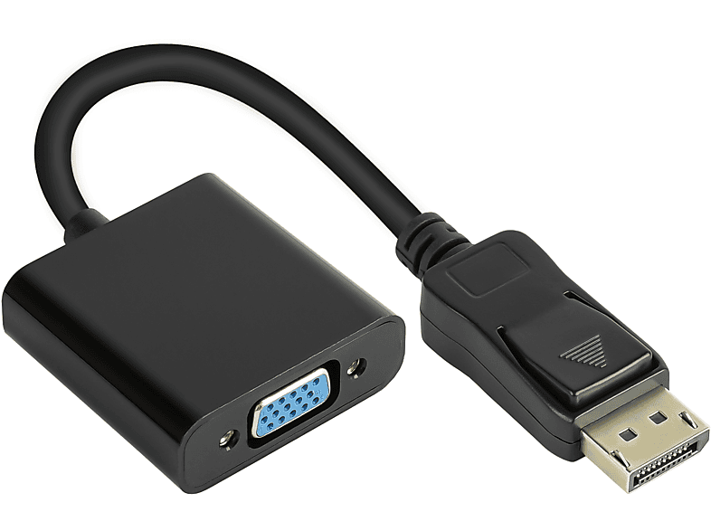 GOOD CONNECTIONS Adapterkabel  Stecker an VGA Buchse, 1920*1200 @60Hz, vergoldete Kontakte, ca. 20cm, Displayport, 0,2 m | Displayport Kabel