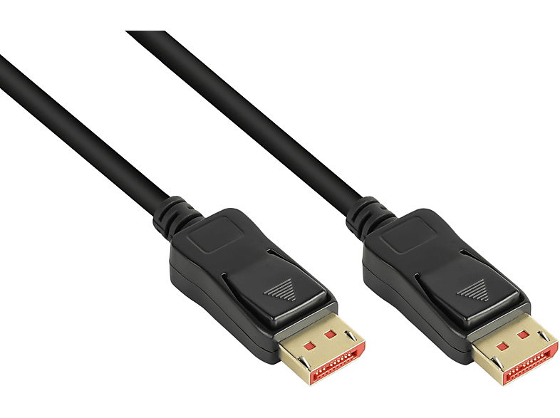 GOOD CONNECTIONS Anschlusskabel  1.4, 8K/UHD-2 @60Hz, CU, schwarz, 0,5m, Displayport, 0,5 m