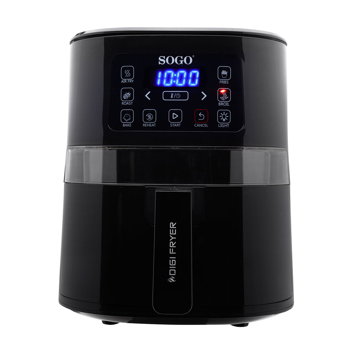 Freidora sin Aceite - FRE-SS-10820 SOGO, 1600 W, Negro